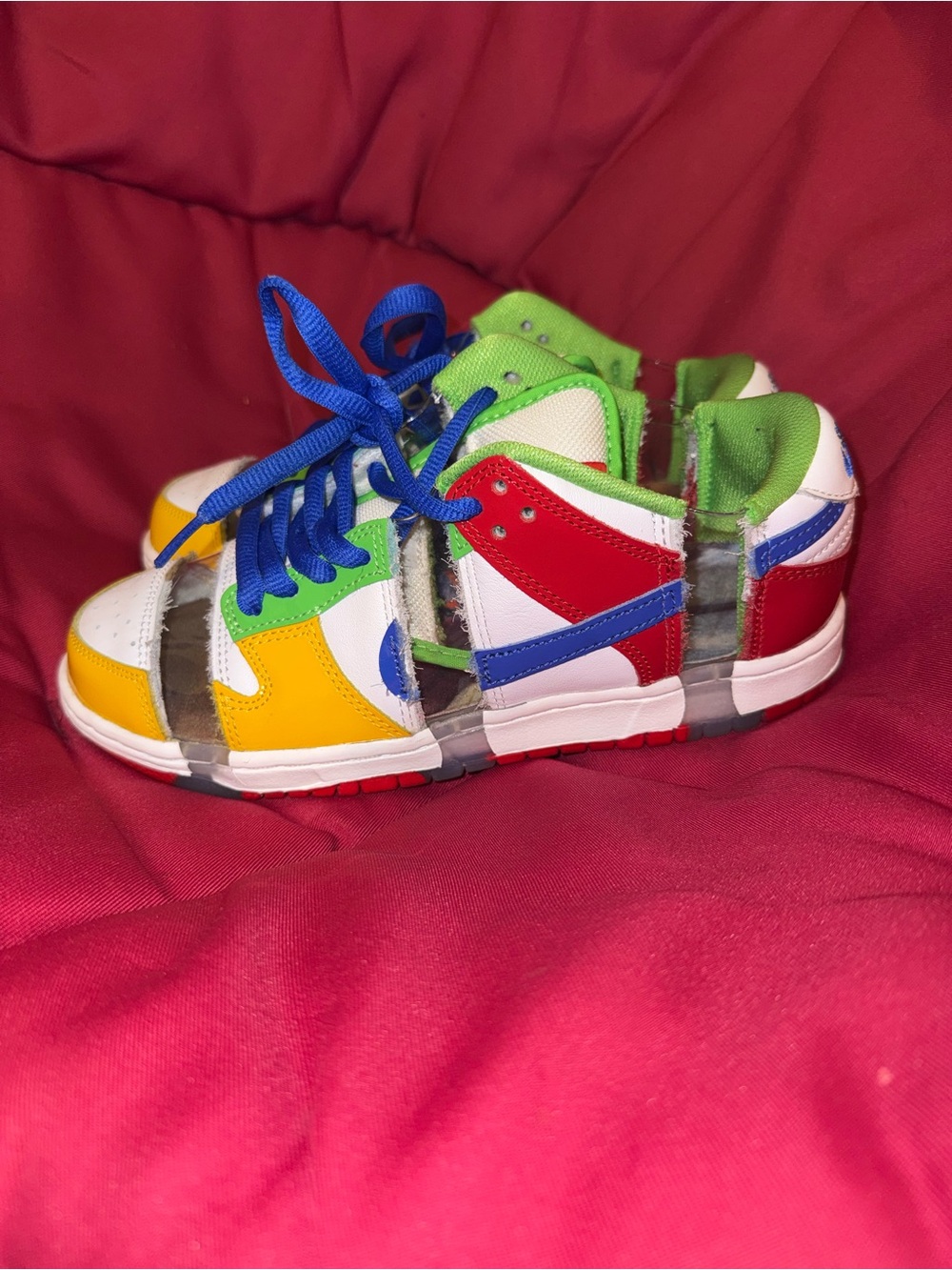 Kids Multicolor Casual Sneakers - Blue Laces